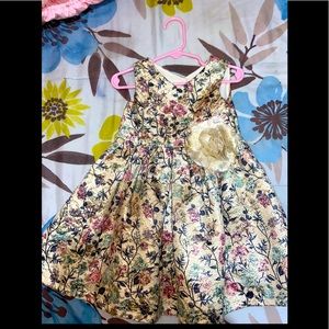 Toddler Gold floral dress
